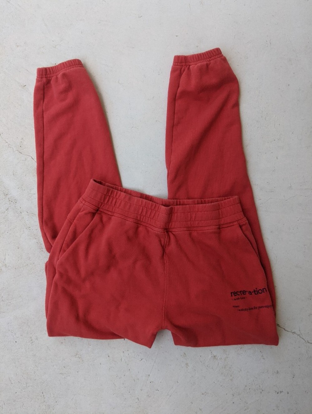 Outdoor Voices Red 'Recreation' Jogger Sweatpants